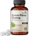 Futurebiotics Korean Panax Ginseng Energy, Memory & Brain Health Support, Non-GMO, 120 Capsules