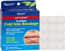 Quantum Health Lip Clear Invisible Cold Sore Patches for Lips Help Soothe Shield & Hide Cold Sores - Helps Prevent Contamination - Fever Blister Bandages for Women & Men - 12 Count