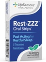 Rest-ZZZ Oral Strips - Powerful Sleep Support Supplement - Fall Asleep & Stay Asleep - Calms Nervous System - Naturally Ease Tension & Restlessness - Low Dose Melatonin GABA & Chamomile - 30 Servings