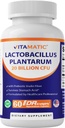 Vitamatic Lactobacillus Plantarum - 20 Billion per DR Capsule - 60 Count - Digestive Support - Made with Prebiotic Inulin Fiber