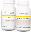 Integrative Therapeutics Bundle with Buffered Vitamin C Capsules 1,000 mg, 60 Vegan Capsules & NAC, 60 Capsules - Immune Supplement with Antioxidant Support* - Support Respiratory & Lung Function*