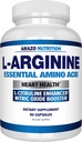 Arazo Nutrition Premium L Arginine - 1340mg Nitric Oxide Booster with L-Citrulline & Essential Amino Acids for Muscle Gain and Energy - Powerful NO Booster to Train Longer & Harder – 60 Capsules