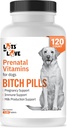 Bitch Pills | Dog Prenatal Vitamins | Prenatal Vitamins for Dogs | Prenatal for Dogs | Thomas Pet Earlier | 120 Tablets