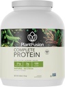 PlantFusion Complete Vegan Protein Powder - Plant Based Protein Powder with BCAAs, Digestive Enzymes and Pea Protein - Keto, Gluten Free, Non-Dairy, No Sugar, Non-GMO - Natural- No Stevia 5 lb Bulk