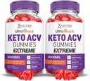 Justified Laboratories (2 Pack Ultra Quick Keto ACV Gummies Extreme 2000MG Ultraquick Keto Gummies Apple Cider Vinegar Formulated with Pomegranate Beet Juice Powder B12 Vegan Non GMO 120 Gummys