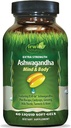 Irwin Naturals Extra Strength Ashwagandha Mind & Body Adaptogenic Herbs Supports Stress Response, Mood, Mental & Physical Performance with Cordyceps, Turmeric, BioPerine & More - 60 Liquid Softgels