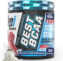 BPI Sports Best BCAA Powder - Muscle Recovery Support - Branched Chain Amino Acids | Building Blocks of Protein and Muscle - Post Workout Recovery – Hydration – Rainbow Ice, 30 Servings