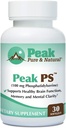 Peak Pure & Natural “Peak PS” Phosphatidylserine Brain Health Supplement - Soy-Free Nootropic for Memory Health - Supplement for Brain Health - 30 Count 100mg Softgels