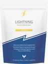 Lightning Daily Multivitamin Supplement - Vitamins and Minerals for Mental Function, Energy Support, and Physical Well-Being - Direct-to-Mouth, 30 Sticks - Banana