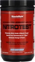 MuscleMeds Nitrotest Pre-Workout Supplement Drink, Boost Nitric Oxide, Testosterone, Blue Raspberry, 30 Serving, 1.04 Pound, 1 Count