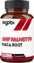 agobi Saw Palmetto Supplement with Maca Root - High Extract Support for Hair Health, Restful Mood & Energy Support - 150 Veggie Capsules