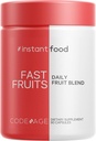 Codeage Instantfood Fast Fruits, Over 15 Fruits Powders Equivalent All-in-One, Vegan Daily Whole Food Vitamins - Berries, Antioxidant Polyphenols & Bioflavonoid Multivitamin, Non-GMO, 90 Capsules