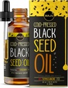 Maju Superfoods Black Seed Oil - 3 Times TQ, Cold-Pressed, Travel Size, 100% Turkish Black Cumin Seed Oil, Liquid Pure Blackseed, Glass Bottle, 2 Oz