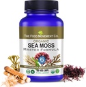 THE FOOD MOVEMENT CO. Sea Moss Master Formula with Burdock Root & Bladderwrack for Gut Health | Organic Vegan Supplement for Women & Men | Irish Sea Moss Blend for Optimal Well-Being (60)