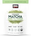 FORCE FACTOR Organic Matcha Green Tea Powder for Energy, Focus, and Daily Wellness, Culinary Grade, USDA-Certified Organic, Rich and Delicious Flavor 169g, 84 Servings