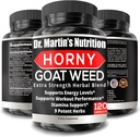 Super Strength 1590mg Horny Goat Weed 120 Capsules With Maca Arginine & Ginseng - Naturally Boost your Health, Workout Performance, Endurance & Energy, Joint Health For Men & Women (120C)