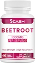 scash Beet Root Capsules - 1000mg Per Serving - 60 Beet Root Powder Capsules - (Pure, Non-GMO & Gluten Free