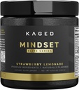 Kaged Nootropic Mindset Elite, Focus and Productivity Supplement, Organic Caffeine, Supports Working Memory, Focus, Energy, and Mood*, Strawberry Lemonade - 30 Servings
