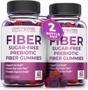 Atlantis Nutrition Sugar Free Fiber Gummies for Adults - 5G Fiber Supplement Formulated with 5.4G Prebiotic Digestive Blend - Supports Gut Health & Promotes Healthy Digestion - 2-Pack 120 Gummies