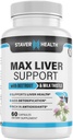 Max Liver Support Supplement Choline, Milk Thistle, Artichoke Extract, Liver Health, Natural Ingredients
