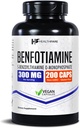 Healthfare Benfotiamine 300mg | 200 Veg Capsules | Enhanced Absorption | Supports Overall Health | Increased Bioavailability