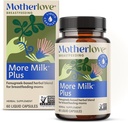 Motherlove More Milk Plus (60 Liquid caps) Fenugreek-Based Lactation Supplement to Support Breast Milk Supply—Non-GMO, Organic Herbs, Vegan, Kosher, Soy-Free