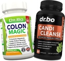 Colon Cleanse Candi Detox Formula - Natural Bowel Cleanser Pills for Intestinal Bloating & Anti Overgrowth Cleansing for Women & Men - Daily Constipation Relief Supplement Gut Stomach Balance Control