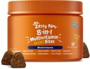 Zesty Paws Dog Multivitamin, Chewable Dog Vitamins and Supplements for Hip & Joints, Skin & Coat, Omega 3 Fish Oil for Dogs- Senior & Puppy Multivitamin - Chicken Mini Bites- 90ct