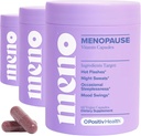 O Positiv MENO Vitamins for Menopause - Hormone-Free Menopause Supplement for Women - Black Cohosh & Ashwagandha KSM-66 - Helps Relieve Hot Flashes, Night Sweats, Mood Swings - 30 Servings (Pack of 3)