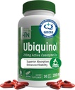 Health Thru Nutrition Ubiquinol 200mg 30 Softgels as Kaneka QH Reduced CoQ-10 | Stabilized - 3rd Party Tested | Enhanced Bioavailability | Cardiovascular & Mitochondria Function Support | Non-GMO