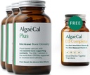 ALGAECAL Plus Bundle - Free 4-in-1 Vitamin D3 Complete & Red Algae Calcium with 16 Bone-Supporting Nutrients, Clinically Supported to Increase Bone Density & Boost Immune System