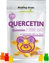 Quercetin with Bromelain Gummies - Vitamin C + Zinc + Vitamin D3 - Quercetin 500mg Gummies for Kids and Adults (1)