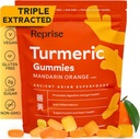 Turmeric Gummies for Women | Turmeric Supplement Gummies for Inflammation | Turmeric Gummies for Adults | Natural Curcumin, Low-Sugar, Vegan, Mandarin Orange Flavor, 45 Count