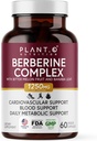 Berberine Supplement - 10xHigher Absorption Berberine HCI Complex with Bitter Lemon & Banaba Leaf - Cholesterol & Metabolic Clinically Researched Support - 60 Capsules Non-GMO