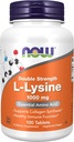 Now Foods L-Lysine 1000 mg Double Strength - 100 Tabs 3 Pack