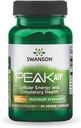 Swanson Maximum Strength Peak ATP-Natural Supplement Promoting Cellular Energy Support-Supports Physical Performance and Promotes Healthy Blood Flow Support-(30 Veggie Capsules, 400mg Each) 1 Pack