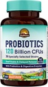 Vitalitown Probiotics 120 Billion CFUs | 36 Strains, with Prebiotics & Digestive Enzymes | Shelf Stable | Digestive Health & Immune Support | Vegan, Non-GMO | Pack of 1 | 60 Delayed Release Veg Caps