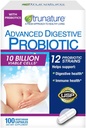 Trunature Advanced Digestive Probiotic, White, 100 Count