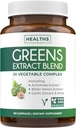 Super Greens Antioxidants Superfoods 2250mg Supplement - 20 Ingredients with Sprouts, Mushrooms, Roots, Garlic, Bitter Melon, Artichoke, Celery Seed, Cayenne pepper, Alfalfa NON GMO - 120 Capsules