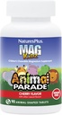 NaturesPlus Animal Parade MagKidz, Natural Cherry Flavor - 90 Animal-Shaped, Chewable Tablets - Pack of 3 - Bone & Muscle Health Support - Non-GMO, Vegan, Gluten Free, Sugar Free - 135 Total Servings