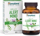 Himalaya Hello Alert Mind with L-Theanine, Ashwagandha, Bacopa, Vitamin B6 & B12, for Energy, Focus & Attention, Vegan, Gluten Free, 60 Capsules