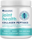 NativePath Joint Health Advanced Formula, Type 1 & 3 Peptides with Fortigel & Verisol, Grass-Fed Unflavored Collagen for Women & Men, 30 Servings