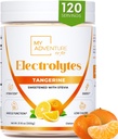 Zero Sugar - Tangerine Electrolytes Powder - Refreshing Hydration - Caffeine Free Energy with All Natural Ingredients - Vegan Keto & Paleo - Sugar Free Electrolytes Hydration Drink Mix - 120 Servings