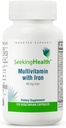 Seeking Health Multivitamin with Iron - Energy & Immune System Support Supplement - Iron Multivitamin with Magnesium & Vitamin B12-45 mg, 120 Capsules