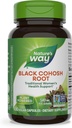 Nature's Way Black Cohosh Root, Traditional Support for Women's Health*, 540 mg per Serving, Non-GMO Project Verified, 100 Capsules (Packaging May Vary)