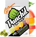 Punch'd Energy, All Natural Caffeine Gummies, 10 Gummies = 100mg of Caffeine per Pack (Box of 10) Clean Label, Green Coffee Energy Chews, Ultra Low Glycemic, Low Calorie, Vitamin C