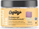Chewsy Youthful Skin, Fruity Chews Vitamins, Radiance & Hydration Formula, Hyaluronic Acid, Grape Seed Extract, Antioxidants & Minerals, Vitamins Raspberry Lemonade Flavor 30-Day Supply