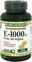 Nature's Bounty Vitamin E 1000 IU Softgels Pure DL-Alpha 60 Soft Gels (Pack of 2)