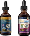 MunoMax & Bright Lungs - Advanced Immune & Lung Support Supplement - Liquid Delivery for Better Absorption - Elderberry, Lobelia, Echinacea, Turmeric, & More!