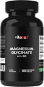 Magnesium Glycinate 1000 mg per Serving Providing 300mg of Elemental Magnesium - 90 Vegetarian Tablets - Chelated Form - Supports Muscle, Joint, and Heart Health*